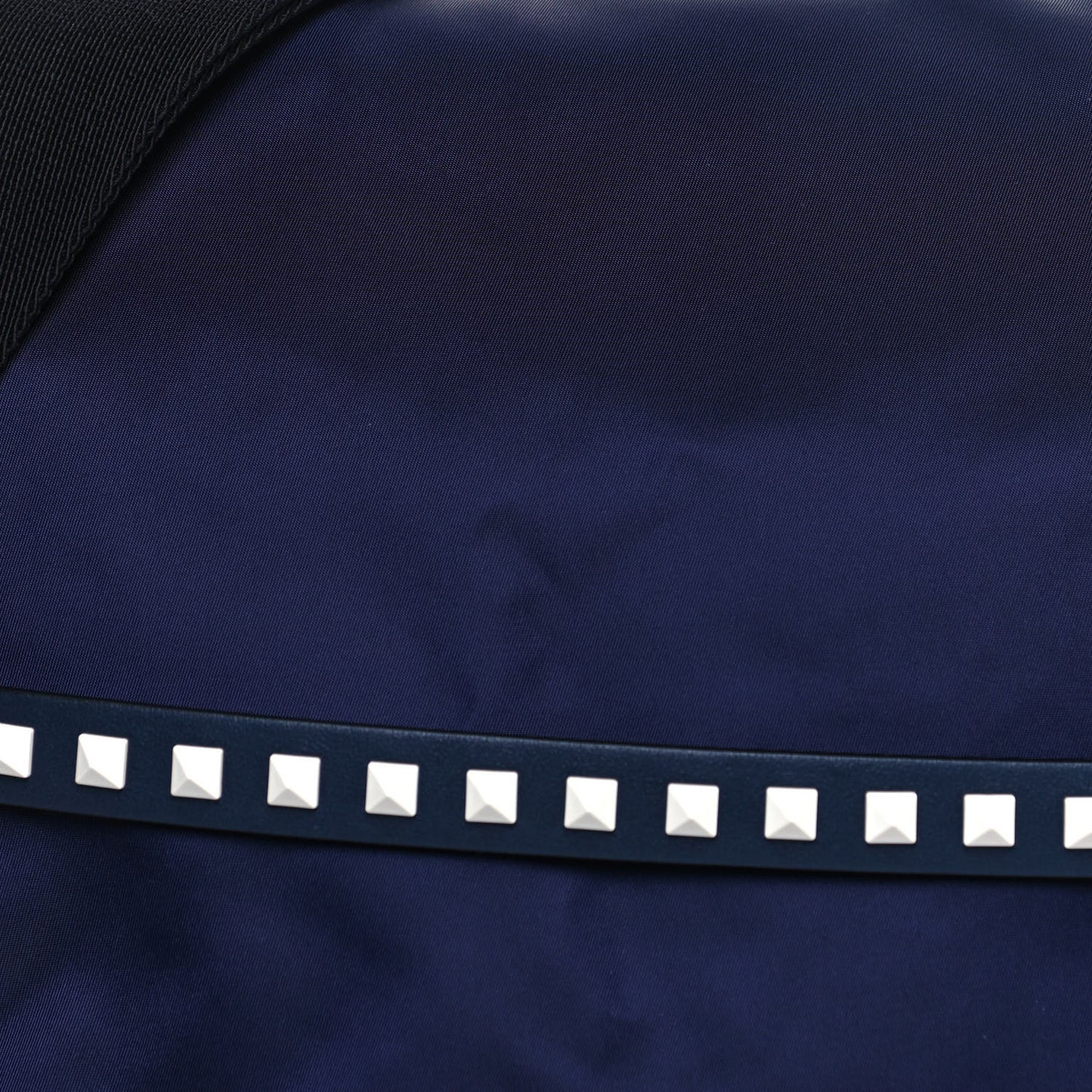 Nylon Free Rockstud Messenger Bag Marine