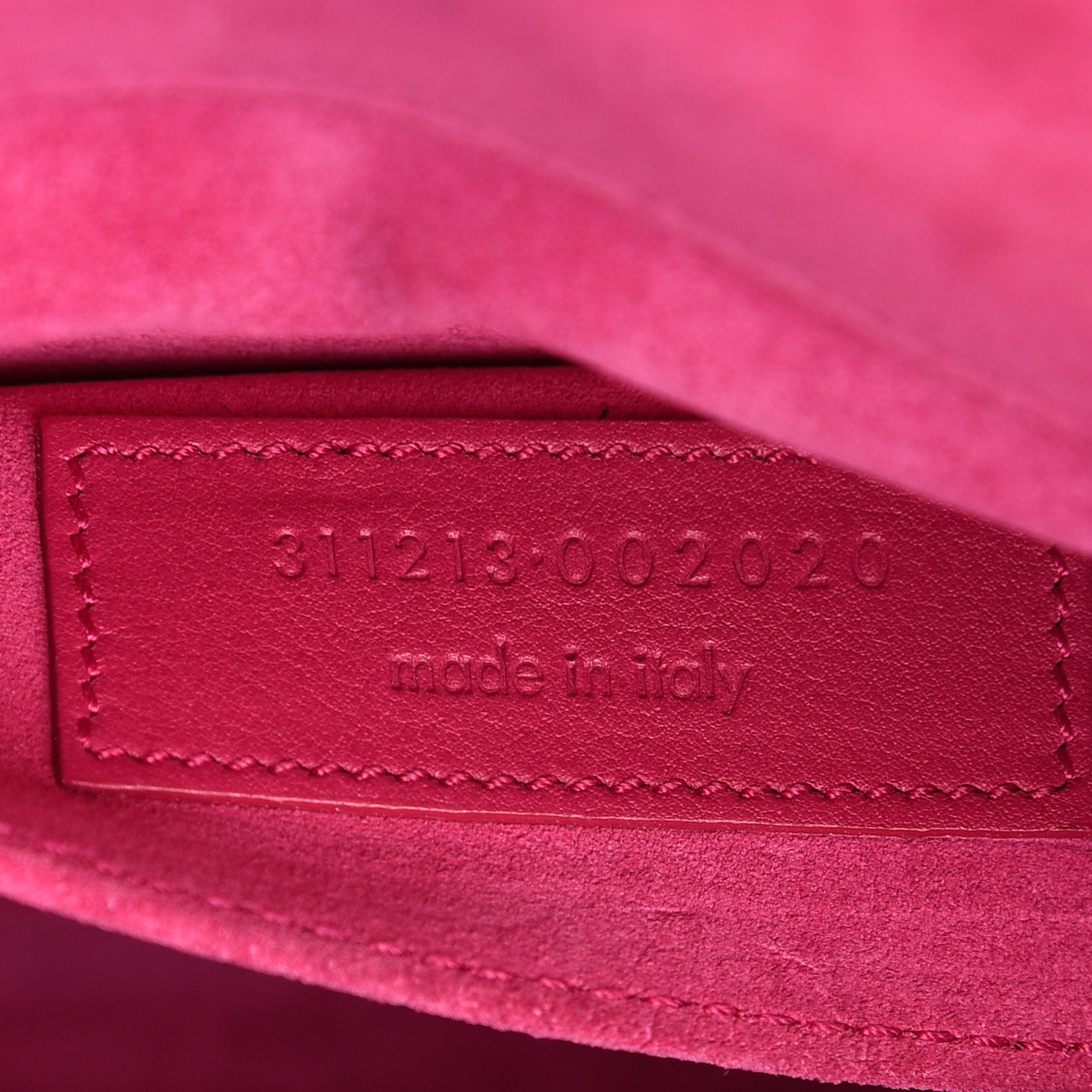 Saint Laurent Calfskin Classic Y Ligne Clutch Fuchsia 7 of 7
