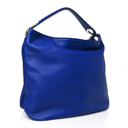 Salvatore Ferragamo Calfskin Gancini Hobo Blue 3 of 11