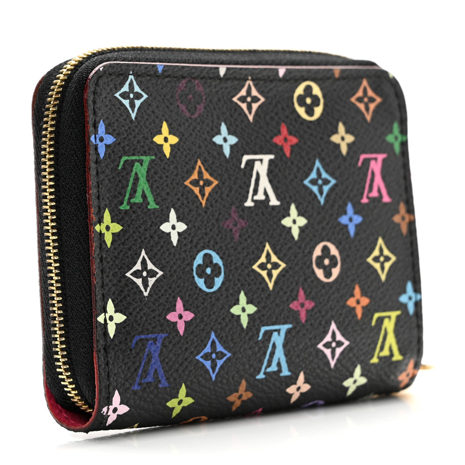 Louis Vuitton Monogram Multicolor Zippy Coin Purse Black Grenade 3 of 6
