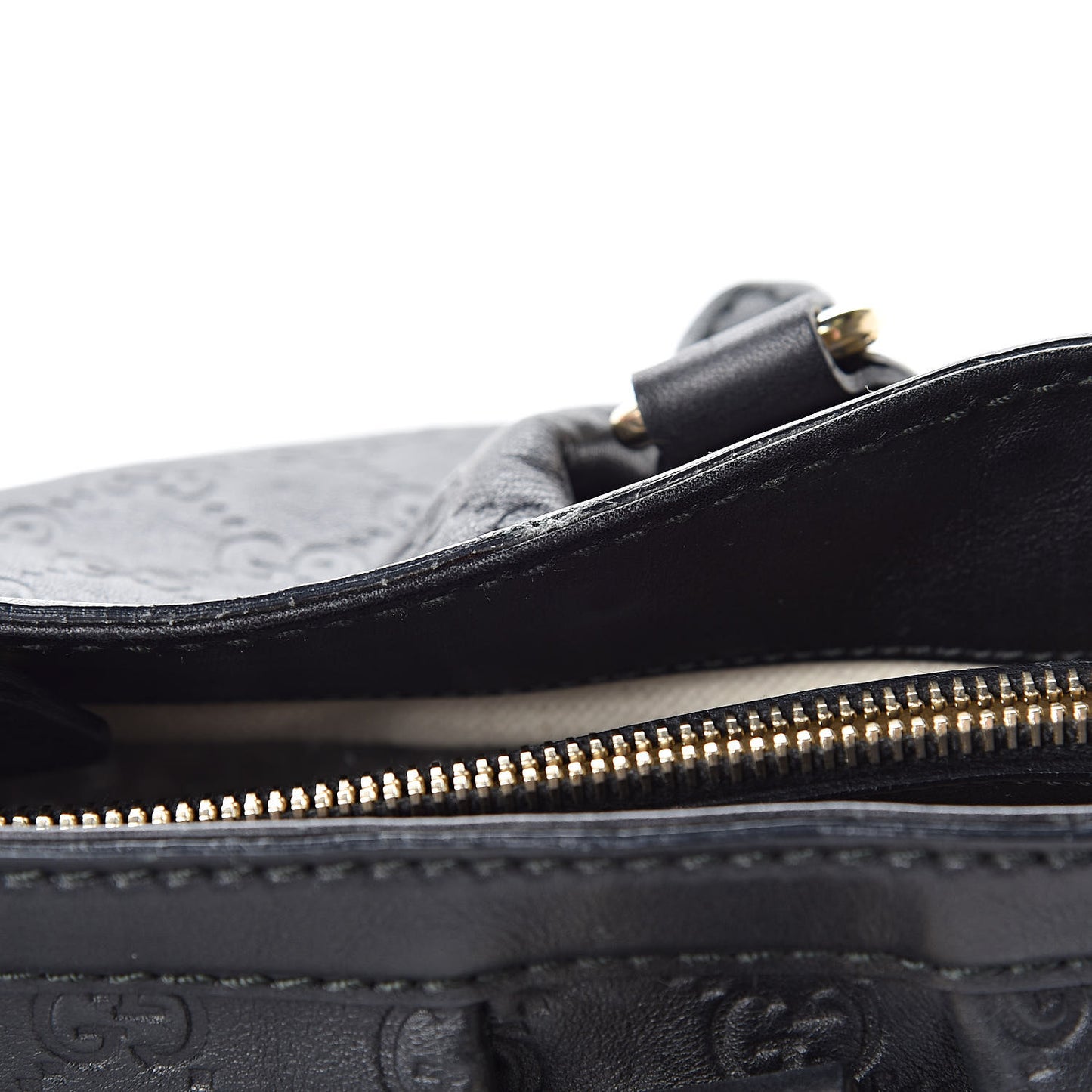Guccissima Medium Sukey Top Handle Tote Black