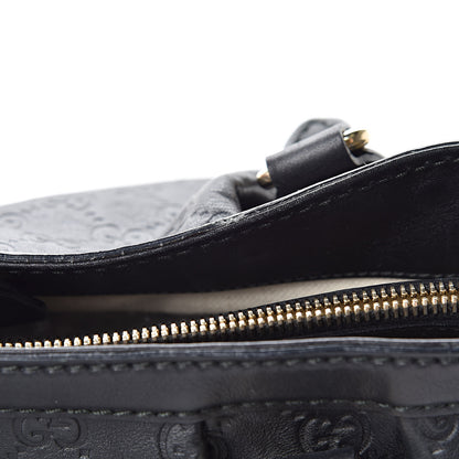 Gucci Guccissima Medium Sukey Top Handle Tote Black 14 of 14