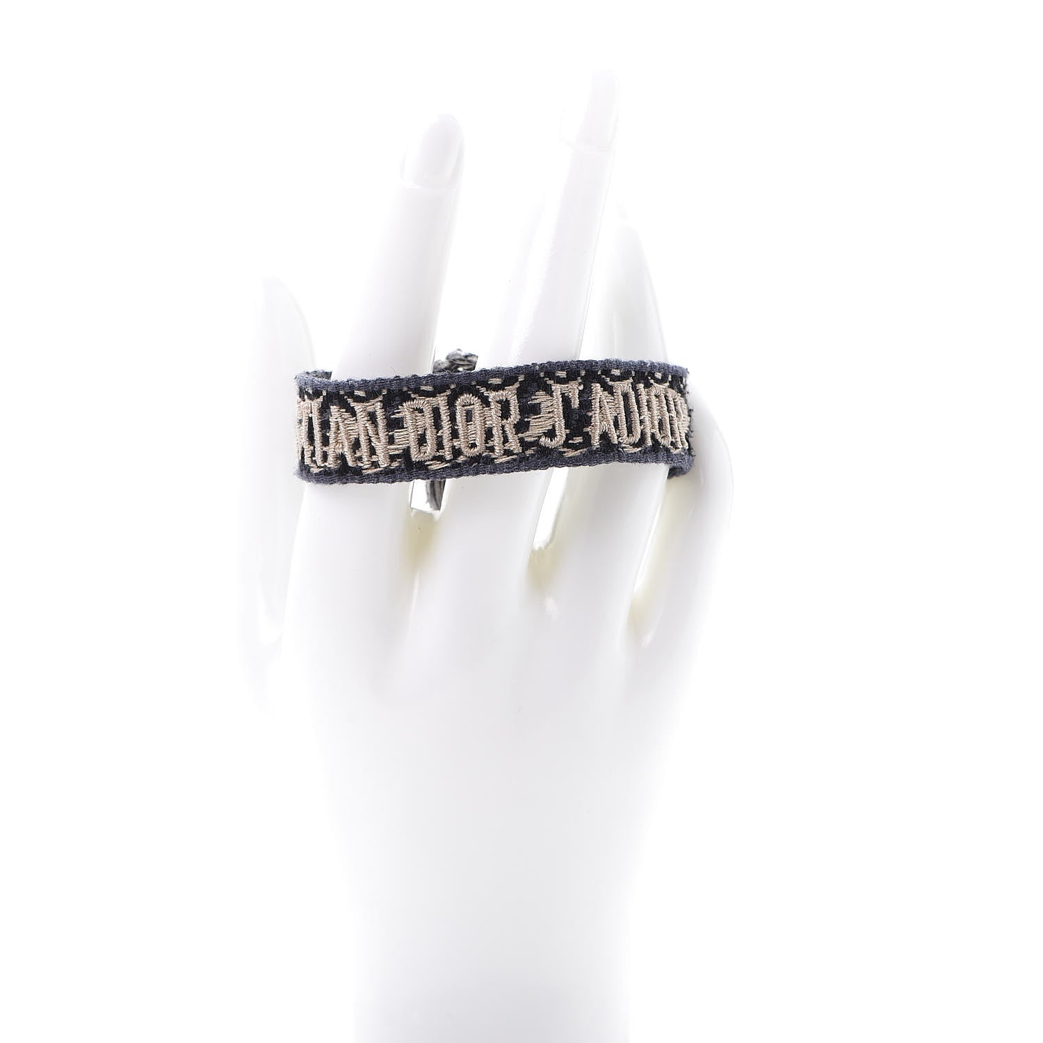 Christian Dior Woven Cotton J'Adior Friendship Bracelet Blue 2 of 3