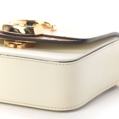 Chloe Calfskin Crocodile Embossed Mini C Double Carry Blondie Beige Autumnal Brown 7 of 11