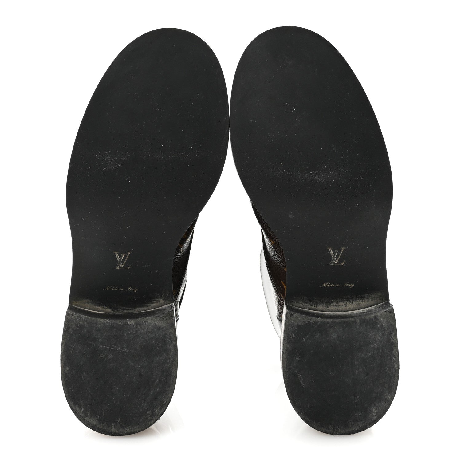 Louis Vuitton Calfskin Monogram Wonderland Flat Ranger Boots 37 Black 6 of 9