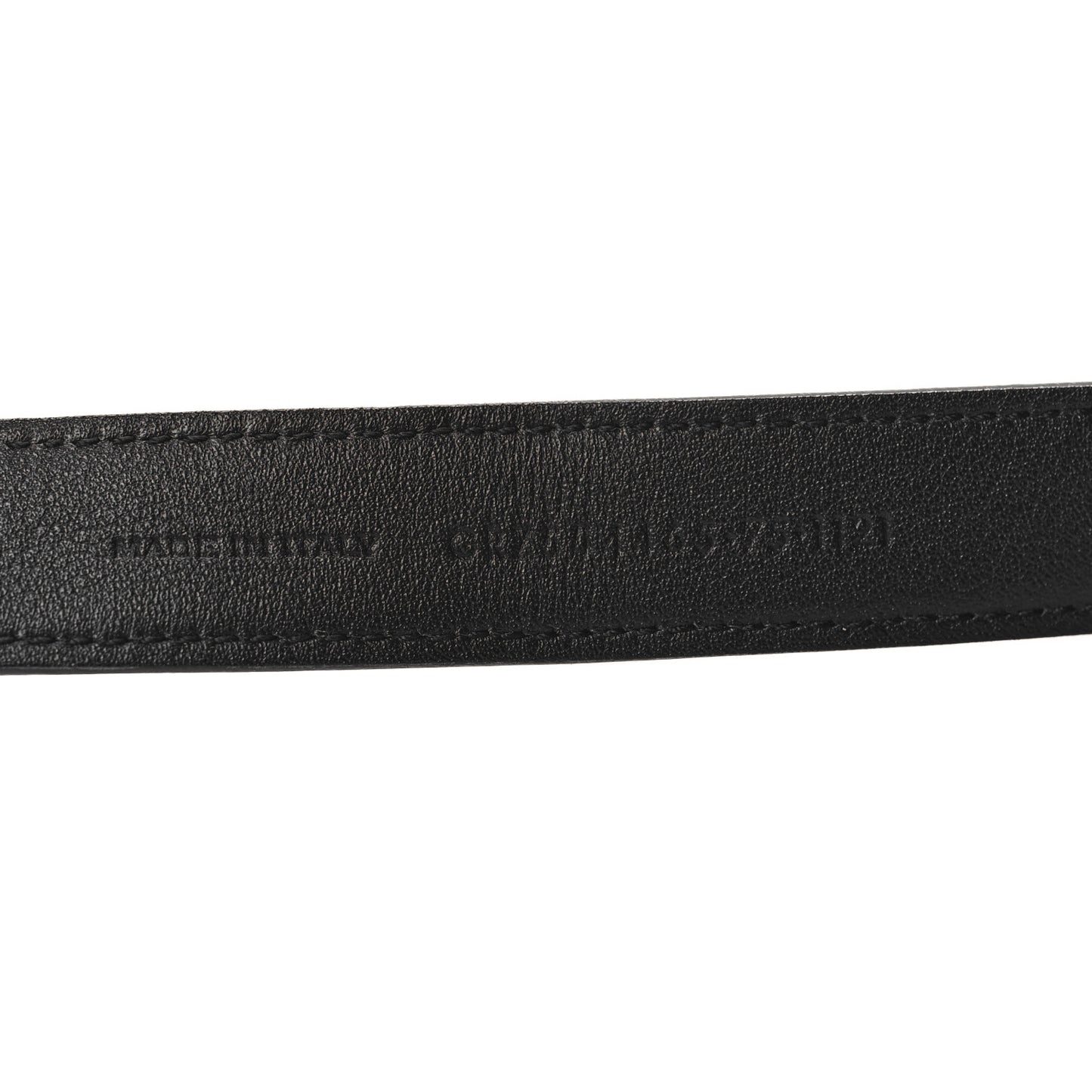 Calfskin Monogram Narrow Square Buckle Belt 75 30 Black