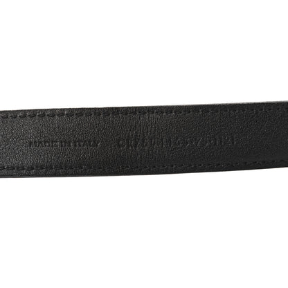 Saint Laurent Calfskin Monogram Narrow Square Buckle Belt 75 30 Black 6 of 6