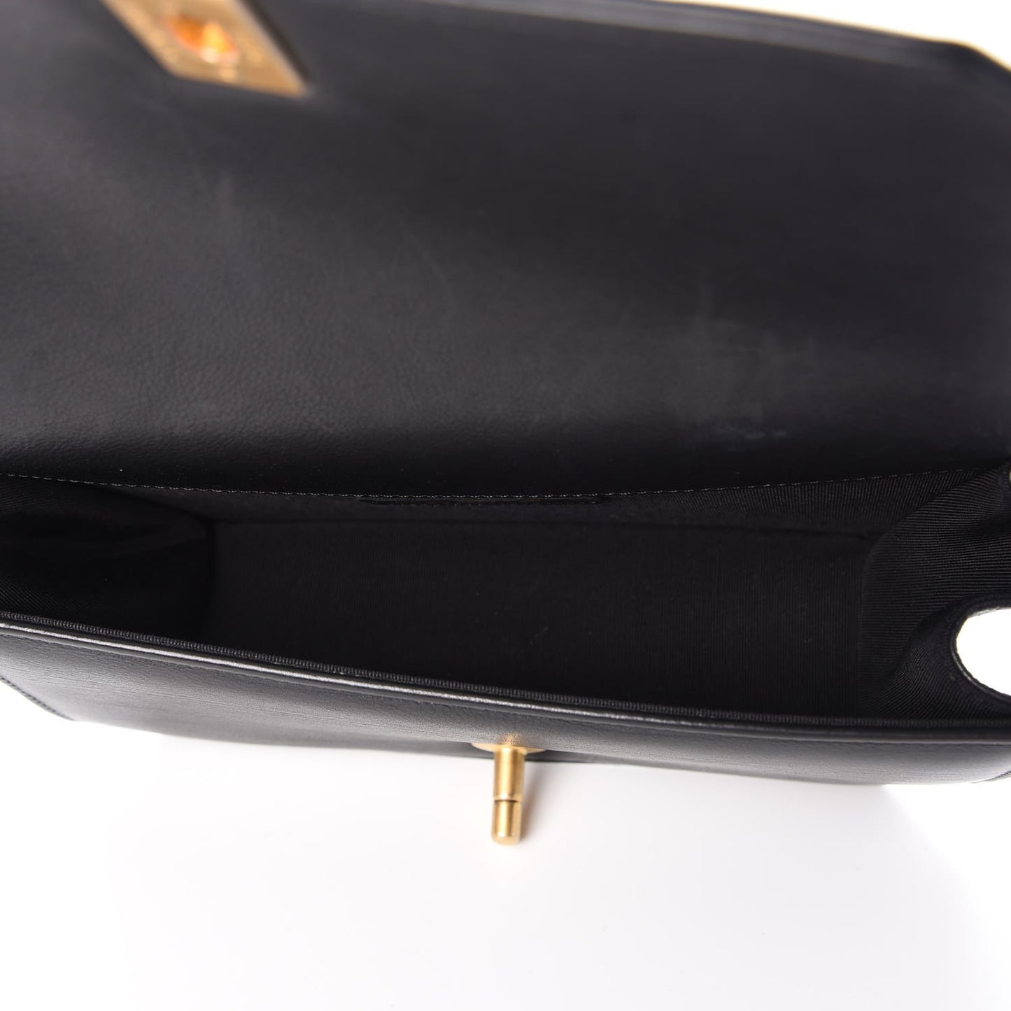 Calfskin Quilted Small Flap Black