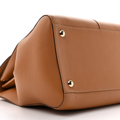Delvaux Grained Calfskin MM Brillant Satchel Natural 9 of 15