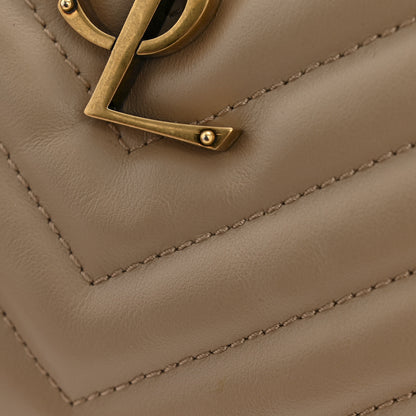 Saint Laurent Calfskin Matelasse Monogram Lou Camera Bag Dark Beige 13 of 13