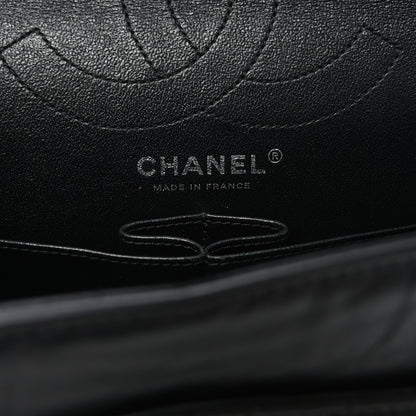 Chanel Aged Calfskin Chevron Quilted 2.55 Reissue 226 So Black 6 of 10