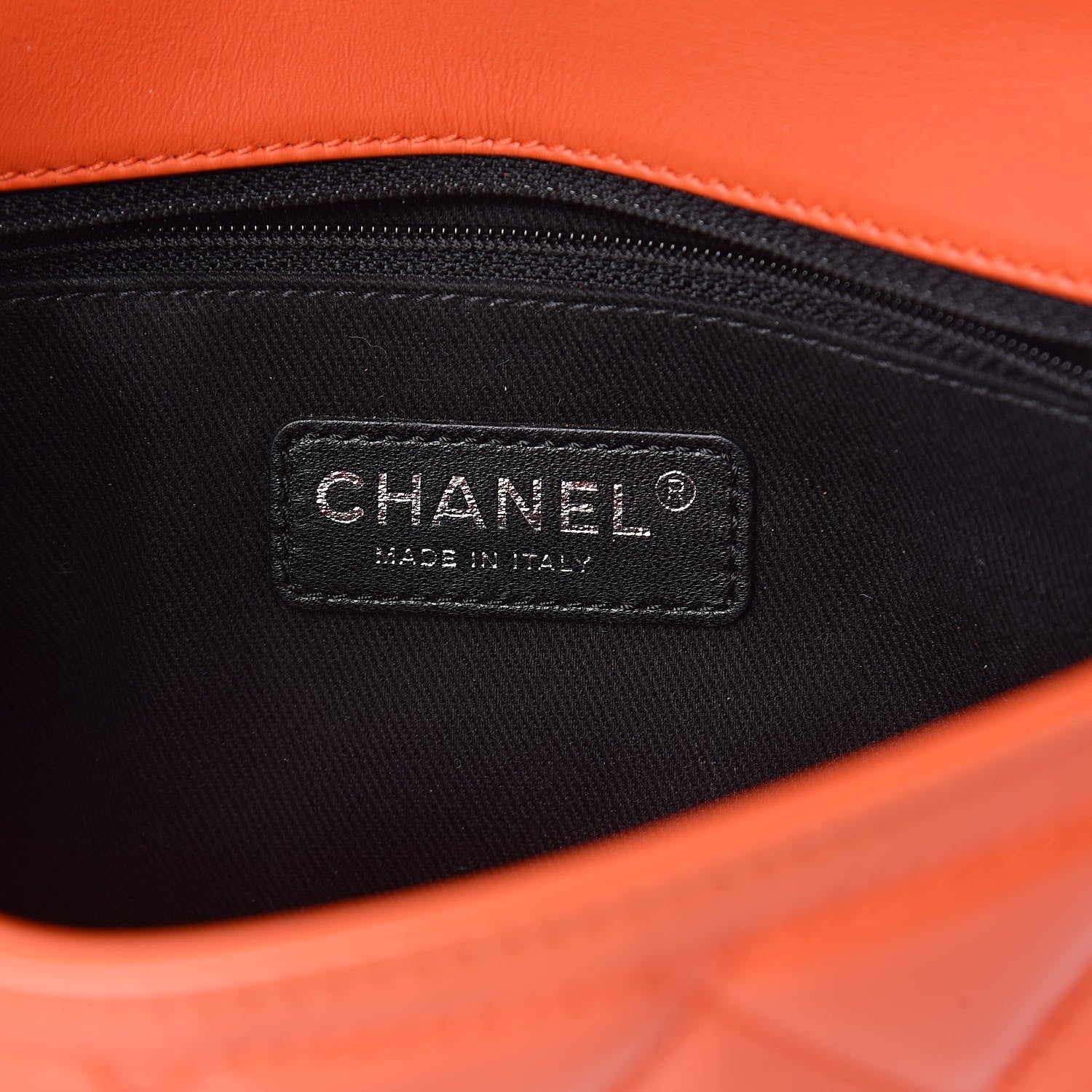 Chanel Patent Quilted Small Coco Shine Flap Orange 6 of 10