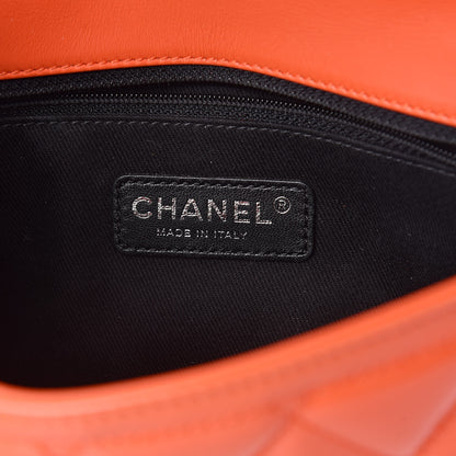 Chanel Patent Quilted Small Coco Shine Flap Orange 6 of 10
