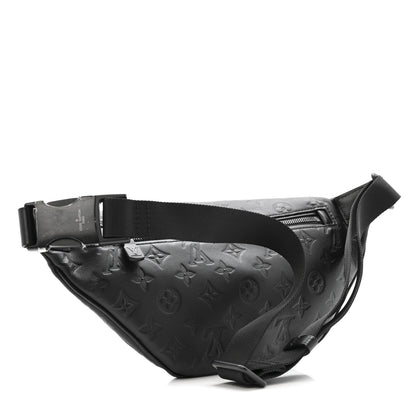 Louis Vuitton Calfskin Monogram Shadow Discovery Bumbag Black 3 of 10