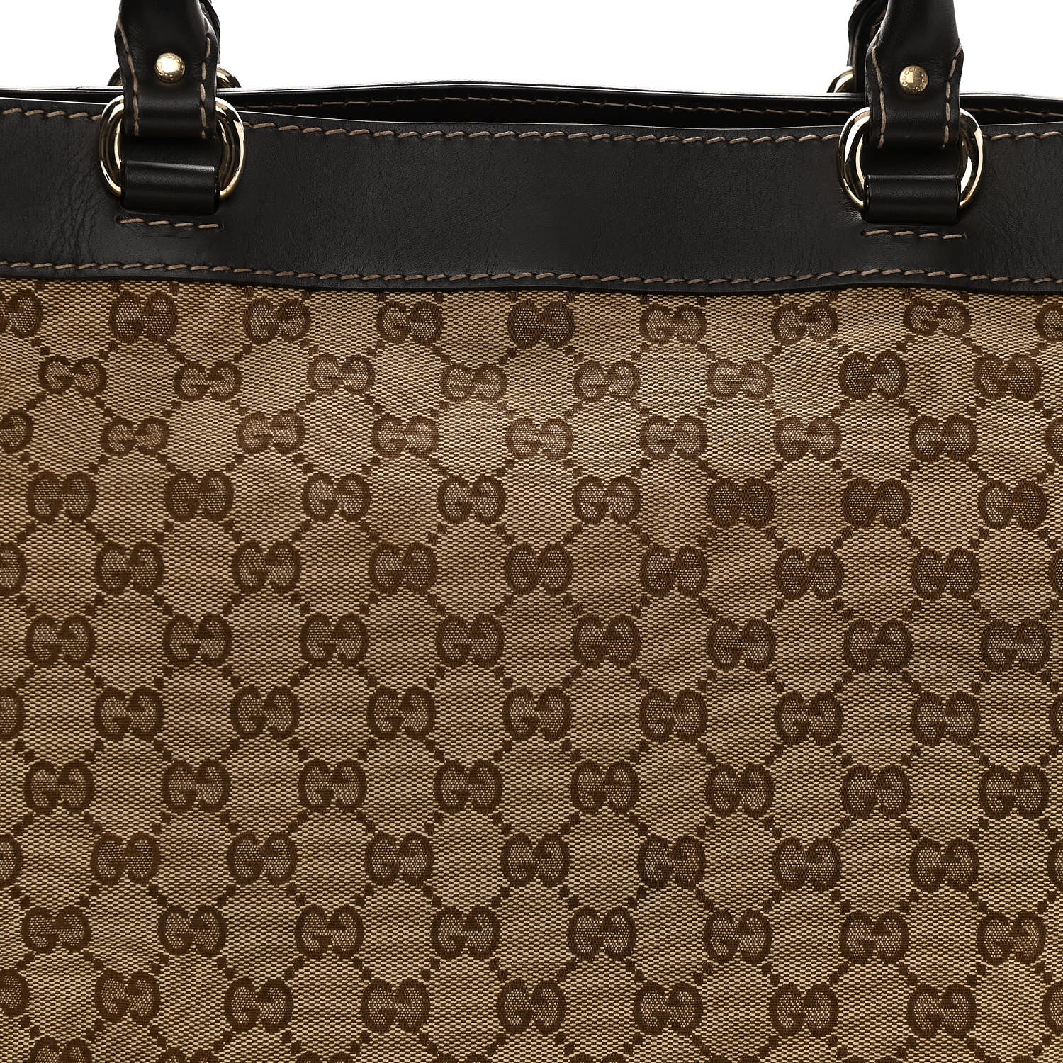 Gucci Monogram Lovely Heart Top Handle Dark Brown 9 of 14