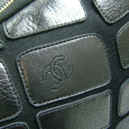 Chanel Leather Jersey Scales Camera Case Black 8 of 10