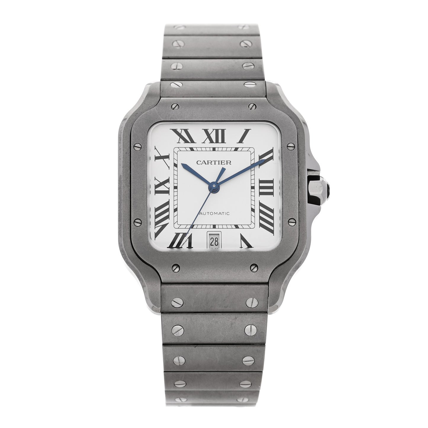 Titanium 39.8mm Santos De Cartier Automatic Watch