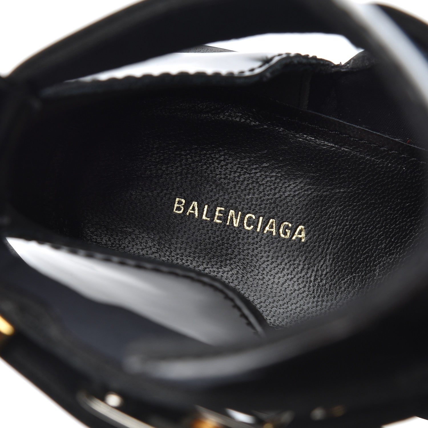 Balenciaga Brushed Calfskin Ceinture Ankle Boots 38 Black 6 of 7