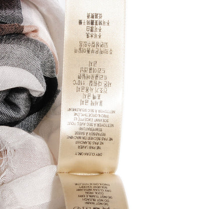 Burberry Modal Cashmere Silk Brit Sheer Mega Check Scarf Ivory 5 of 9
