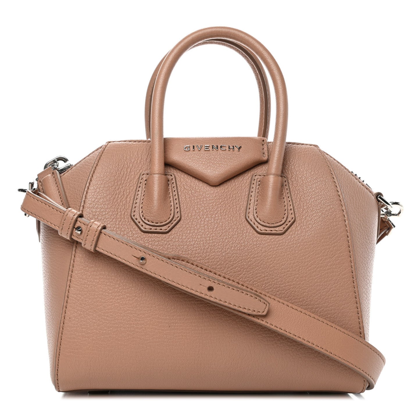 Sugar Goatskin Mini Antigona Nude