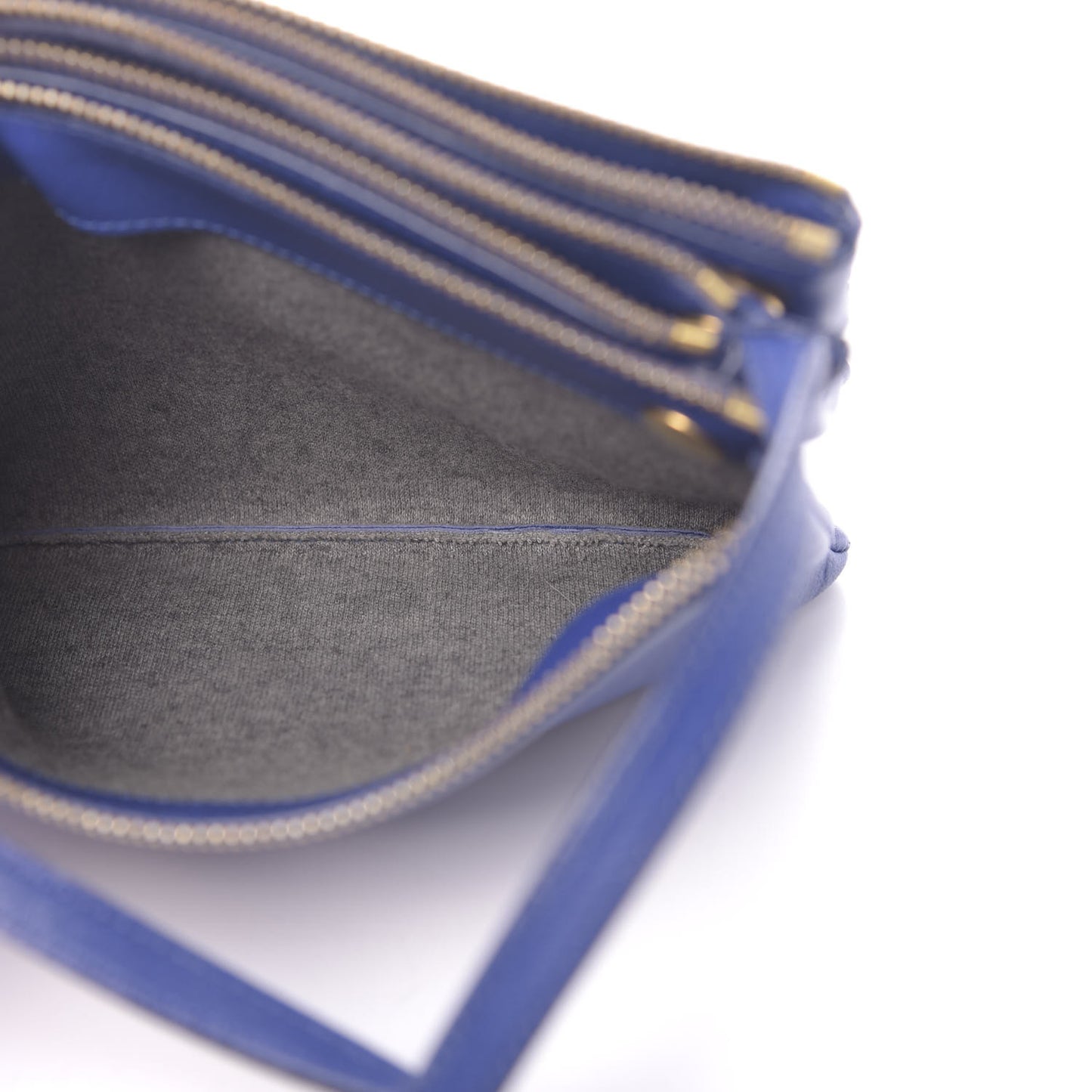 Lambskin Small Trio Crossbody Bag Indigo