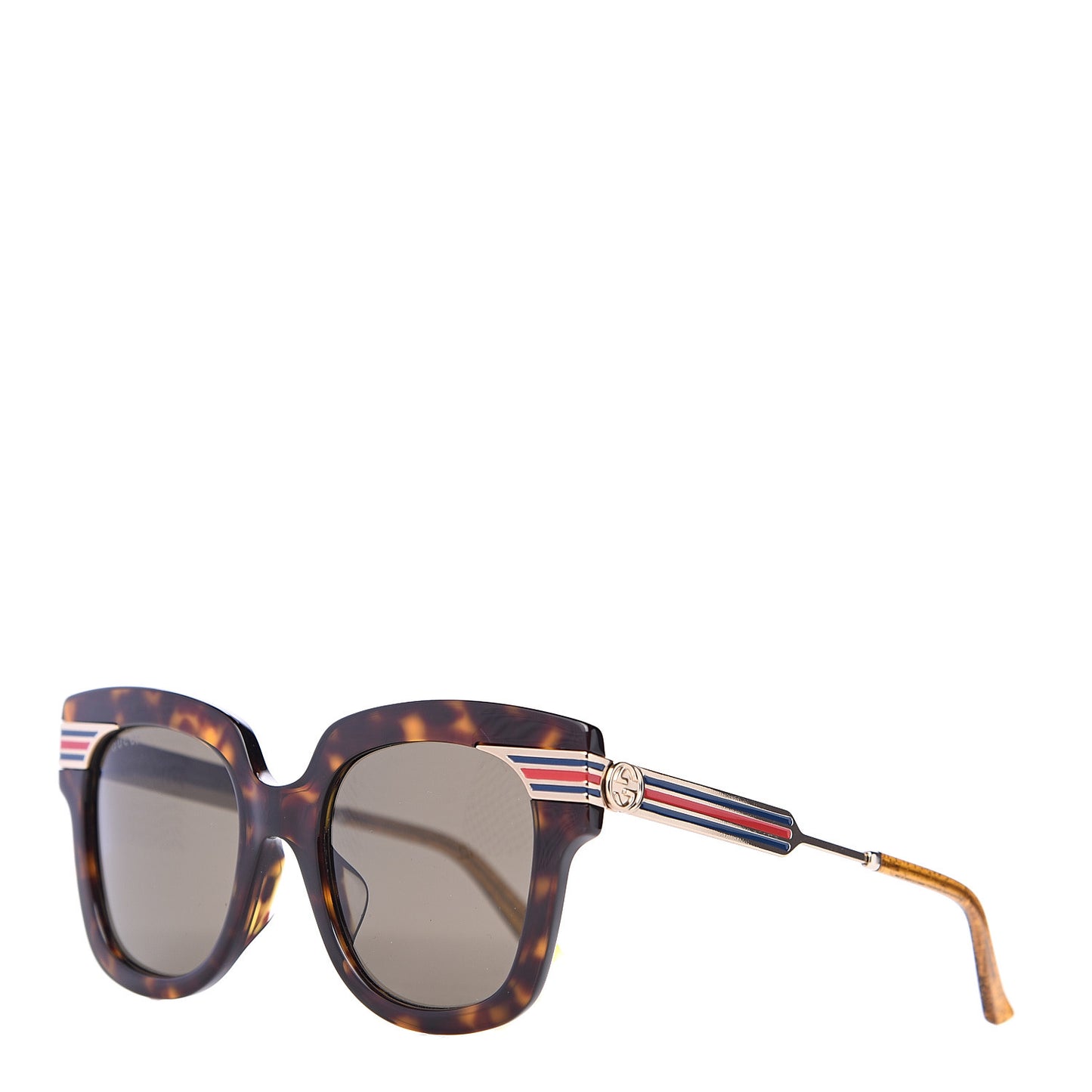 Acetate Square Frame Web GG0281SA Sunglasses Havana
