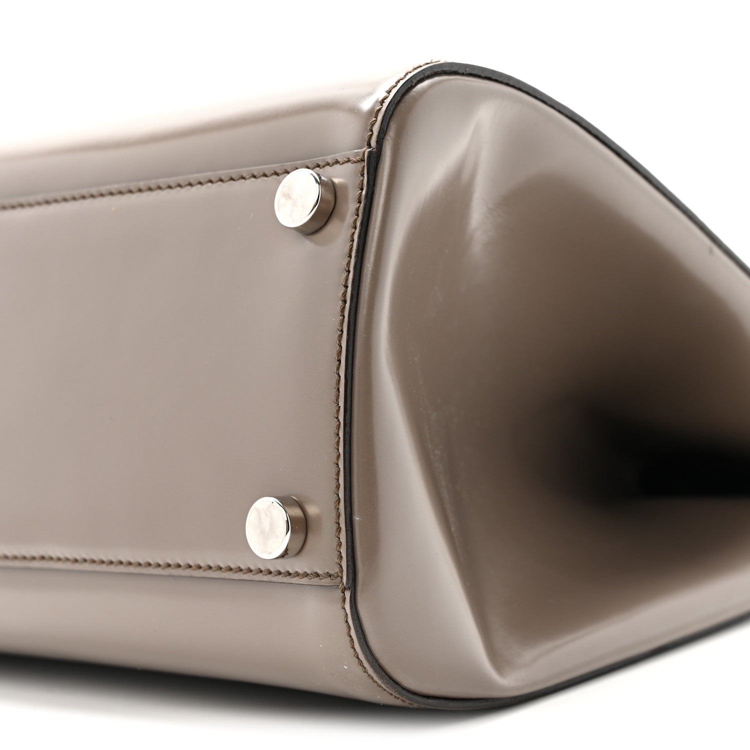 Gucci Regent Calfskin Large Lady Lock Flap Top Handle Bag Grey 10 of 13