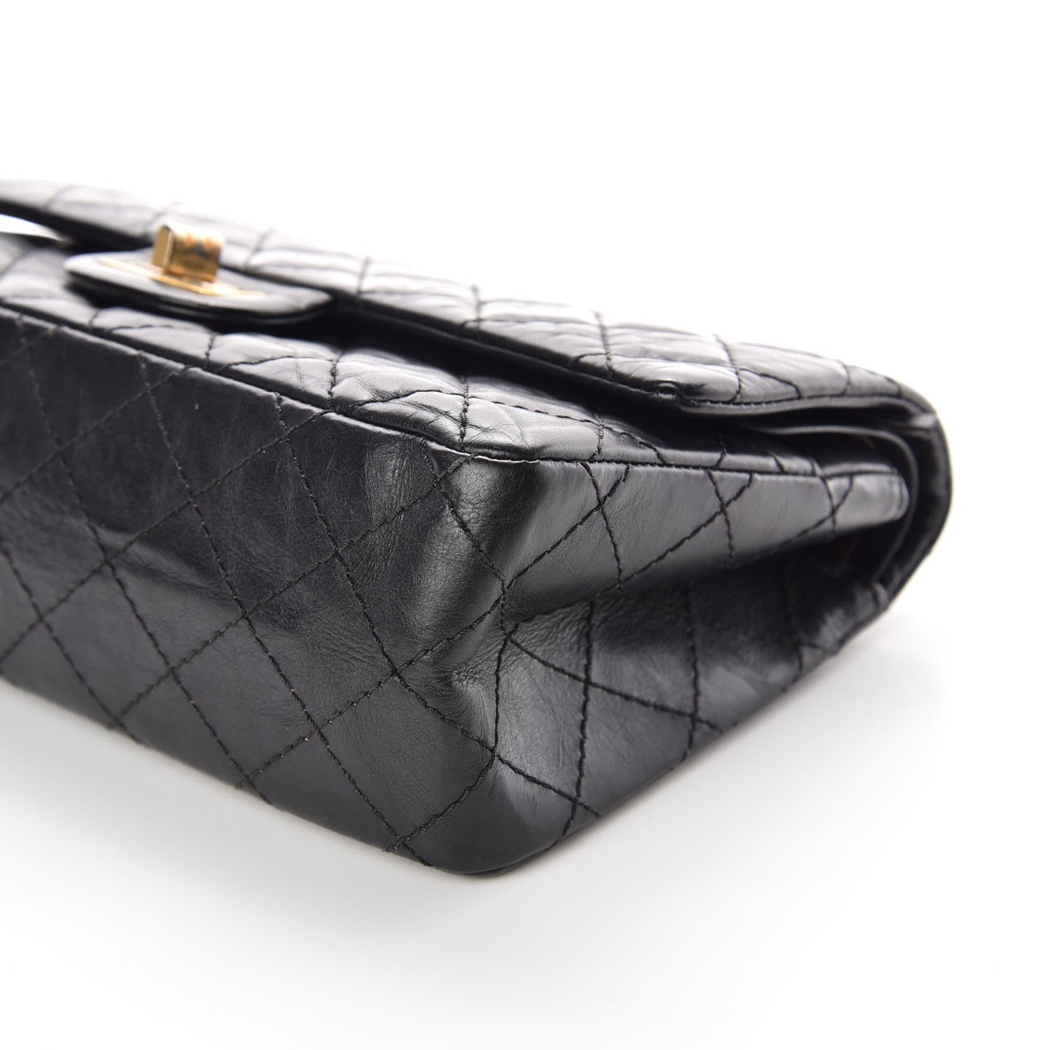 Chanel Aged Calfskin Quilted 2.55 Reissue 225 Flap Black 6 of 10