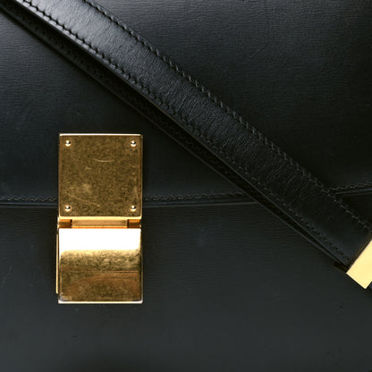 Celine Box Calfskin Medium Classic Box Flap Bag Black 4 of 10