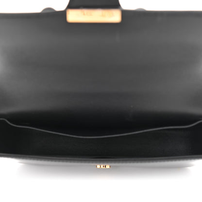 Celine Shiny Calfskin Cuir Triomphe Chain Shoulder Bag Black 4 of 10