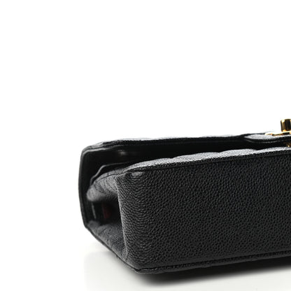 Chanel Caviar Quilted Medium Double Flap Black 8 of 10