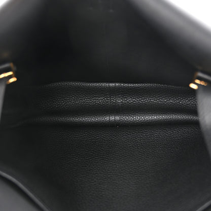 Hermes Taurillon Clemence Halzan 31 GM Black 5 of 13