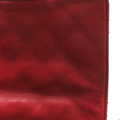 Chanel Lambskin Quilted Messenger Bag Red 10 of 12