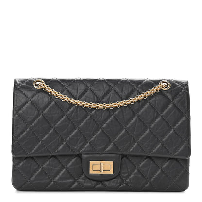 Chanel Aged Calfskin Quilted 2.55 Reissue 227 Flap Grey 1 of 11