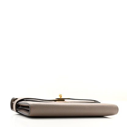 Hermes Epsom Kelly Longue Wallet Etain 4 of 13