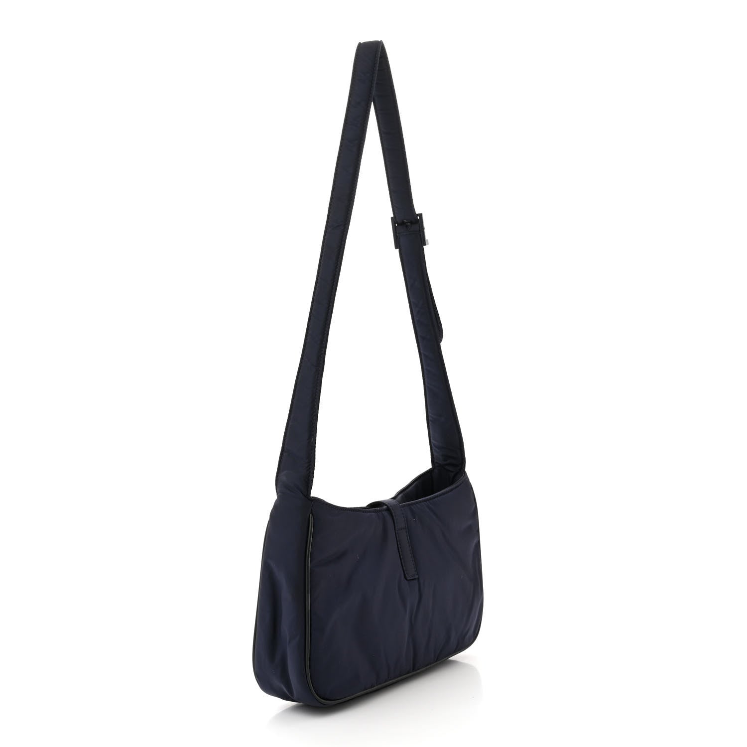 Saint Laurent Econyl Nylon Le 5 A 7 Hobo Navy 3 of 12