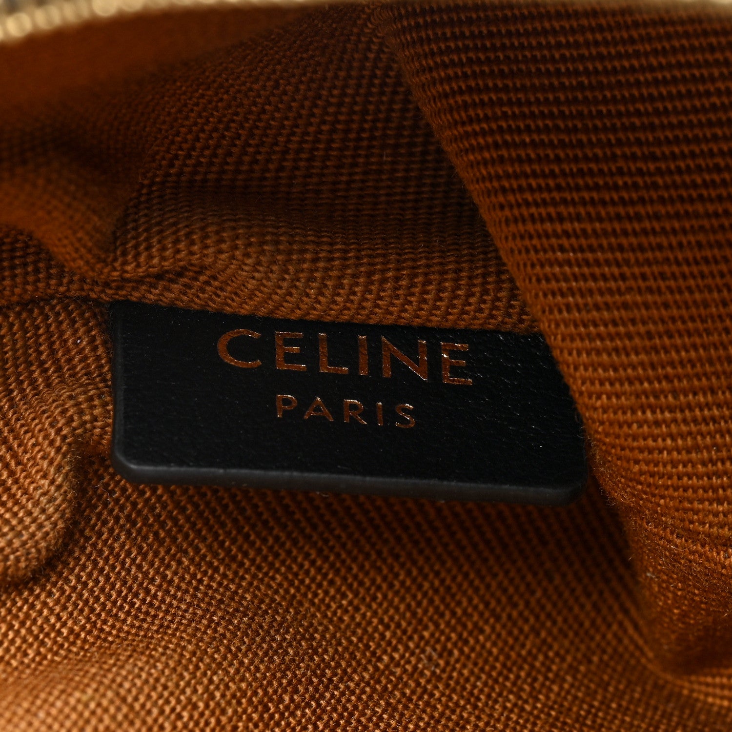 Celine Triomphe Canvas Coin and Card Pouch With Hook Black 6 of 7