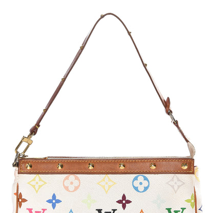 Louis Vuitton Monogram Multicolor Pochette Accessories White 9 of 9