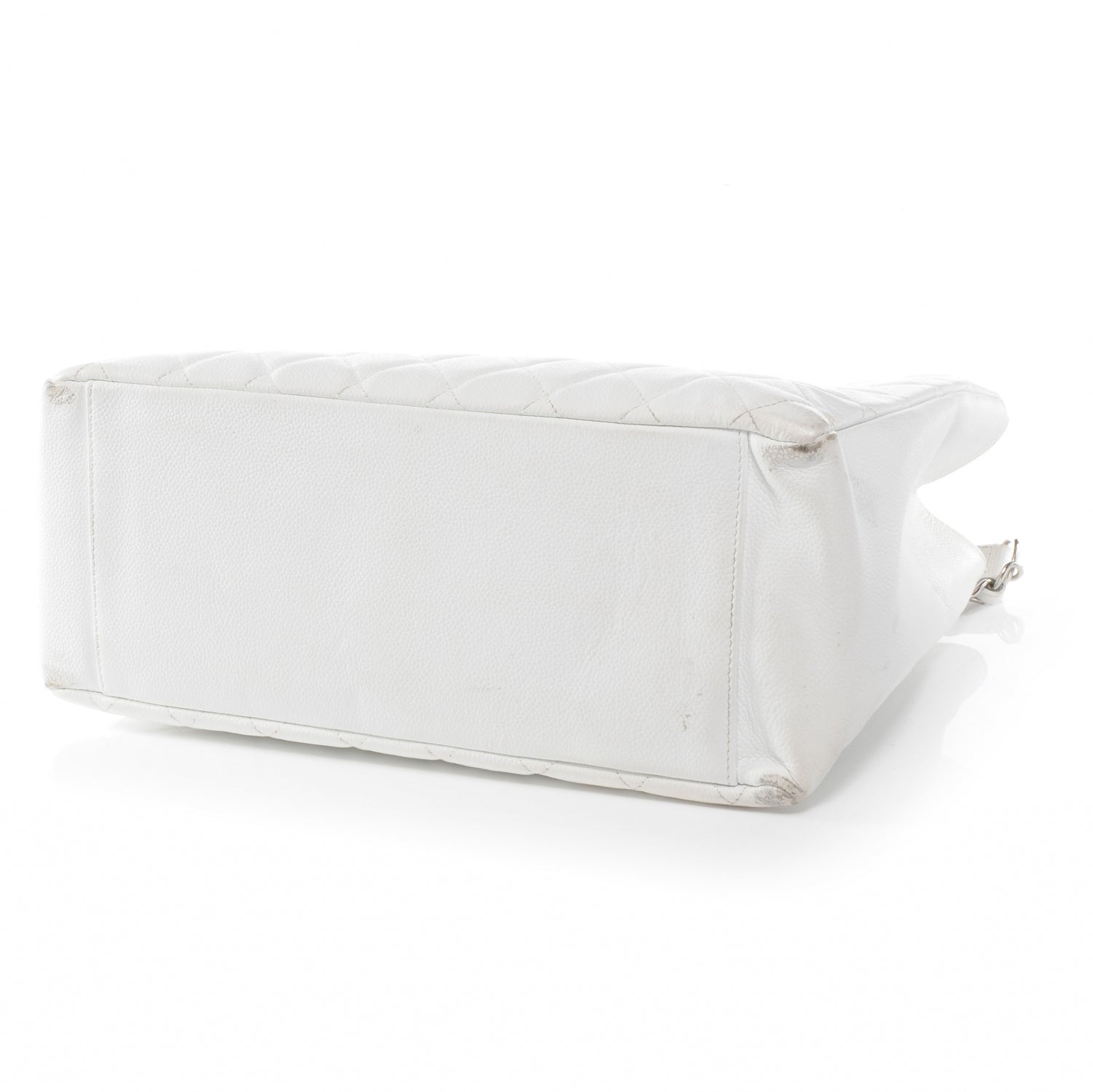 Chanel Caviar Grand Shopping Tote GST White 4 of 8