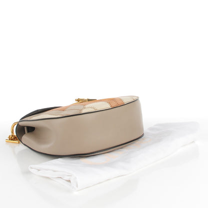 Chloe Suede Calfskin Patchwork Drew Shoulder Bag Motty Grey 4 of 8