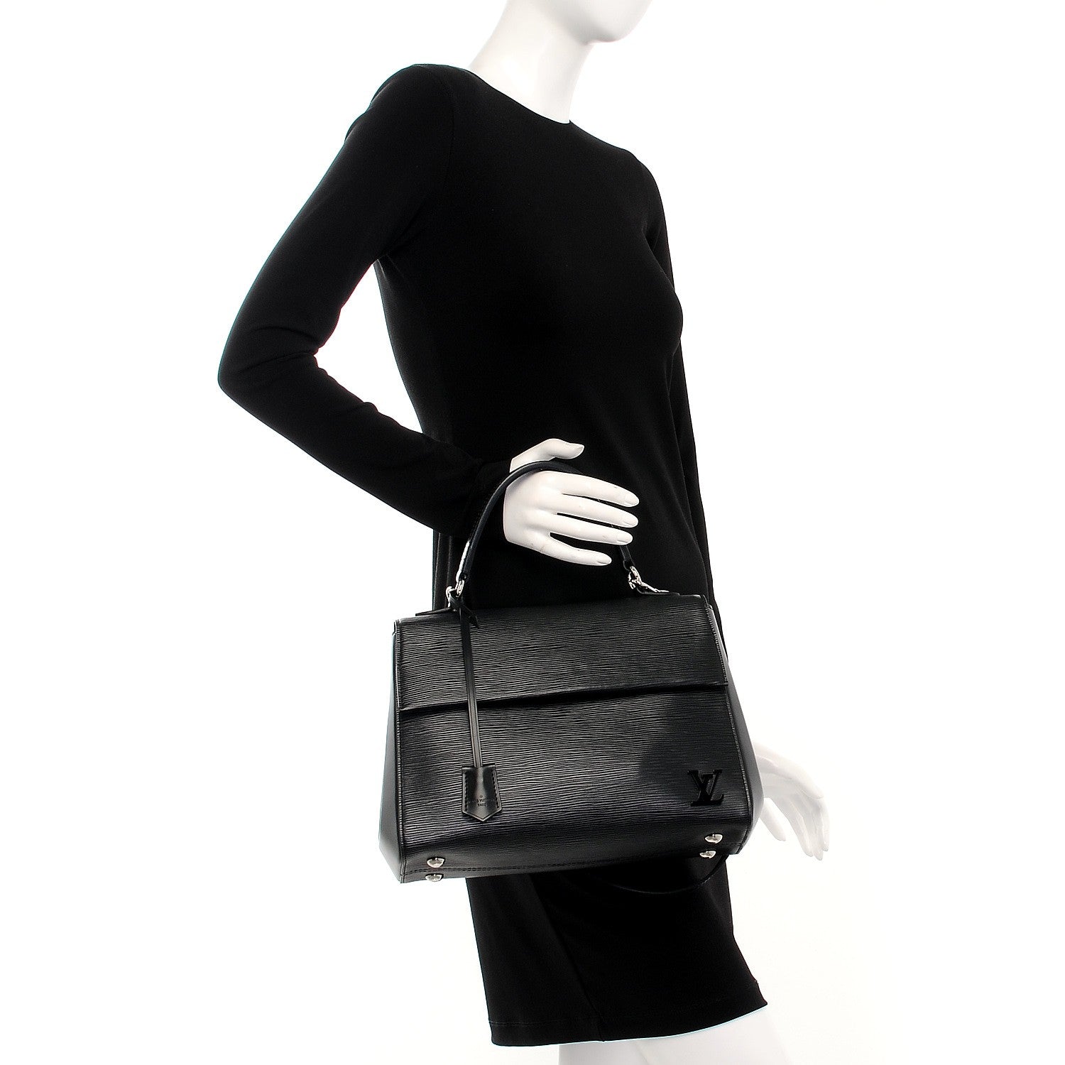 Louis Vuitton Epi Cluny MM Black 3 of 8