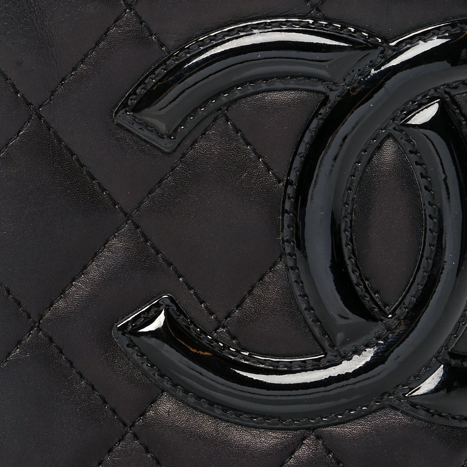Chanel Calfskin Quilted Cambon Bi-Fold Wallet Black 9 of 9