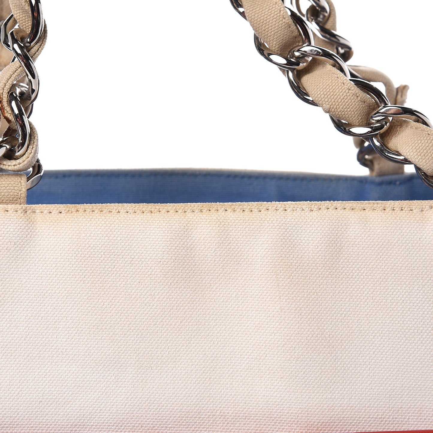 Canvas Quilted N°5 Shopping Tote Beige