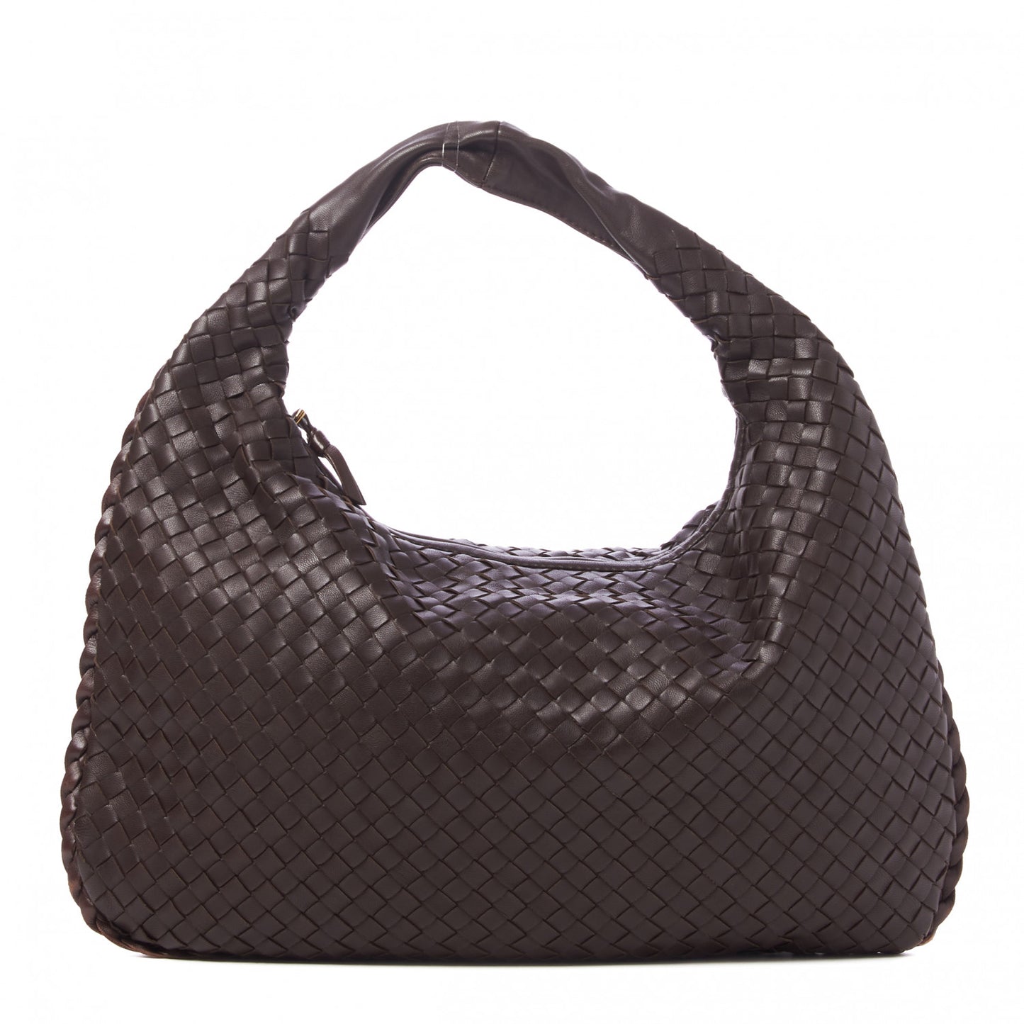 Nappa Intrecciato Medium Veneta Hobo Ebano