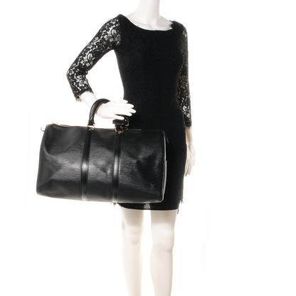Louis Vuitton Epi Keepall 45 Black 2 of 8