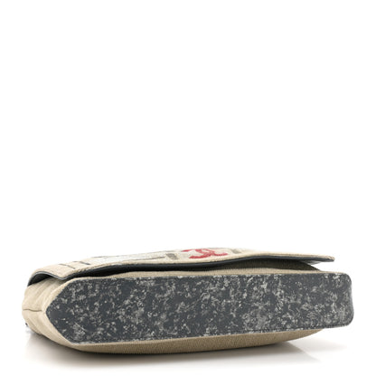 Chanel Canvas Tromp L’Oeil Graffiti Oh My Boy Flap Beige 4 of 11