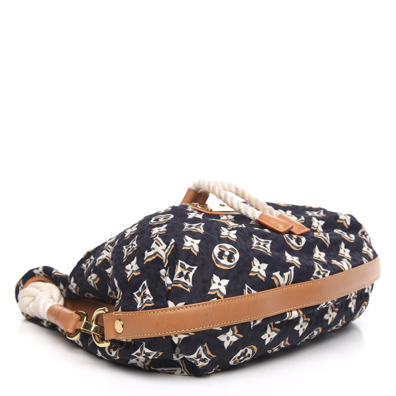 Louis Vuitton Nylon Monogram Cruise Bulles MM Navy 4 of 13