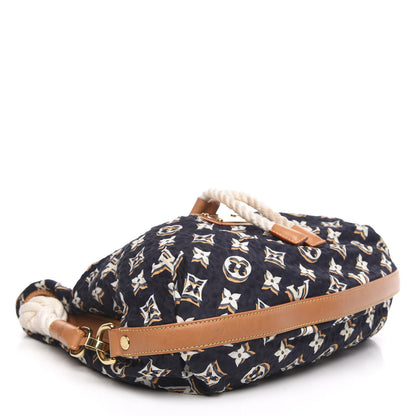 Louis Vuitton Nylon Monogram Cruise Bulles MM Navy 4 of 13