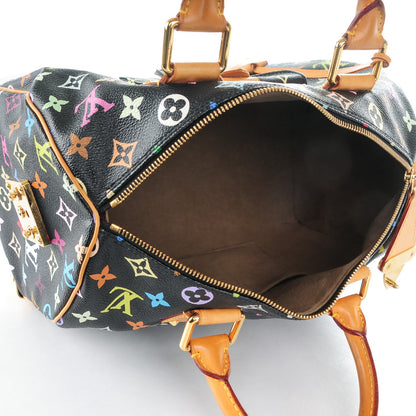 Louis Vuitton Monogram Multicolor Speedy 30 Black 5 of 9