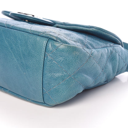 Chanel Glazed Calfskin Stitched On The Road Flap Blue 9 of 10